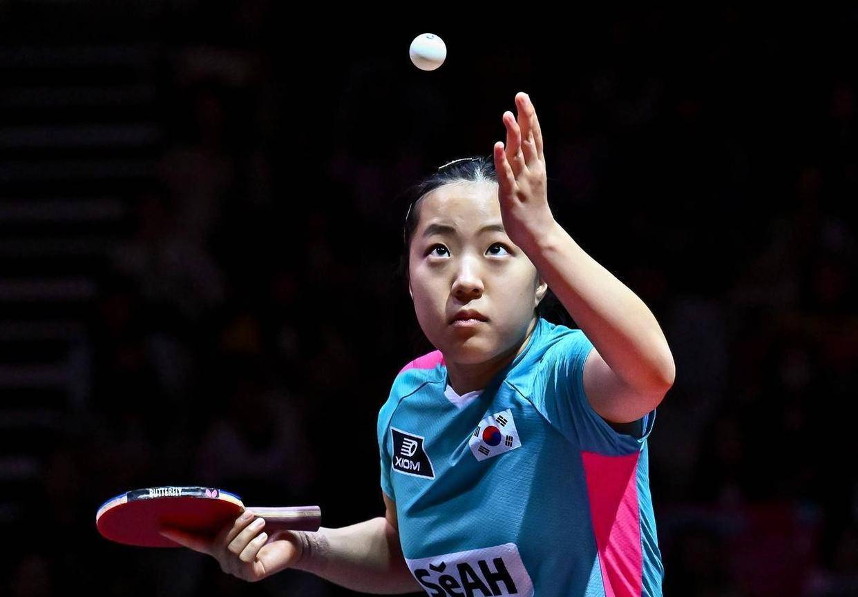 韩国乒乓球选手发挥稳定，晋级八强